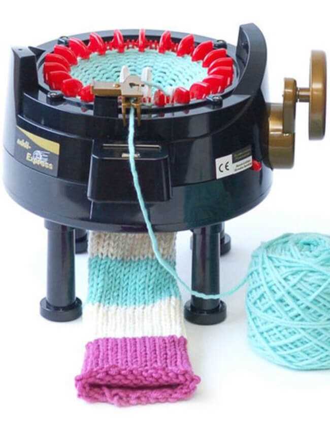 Addi knitting machine pumpkin pattern