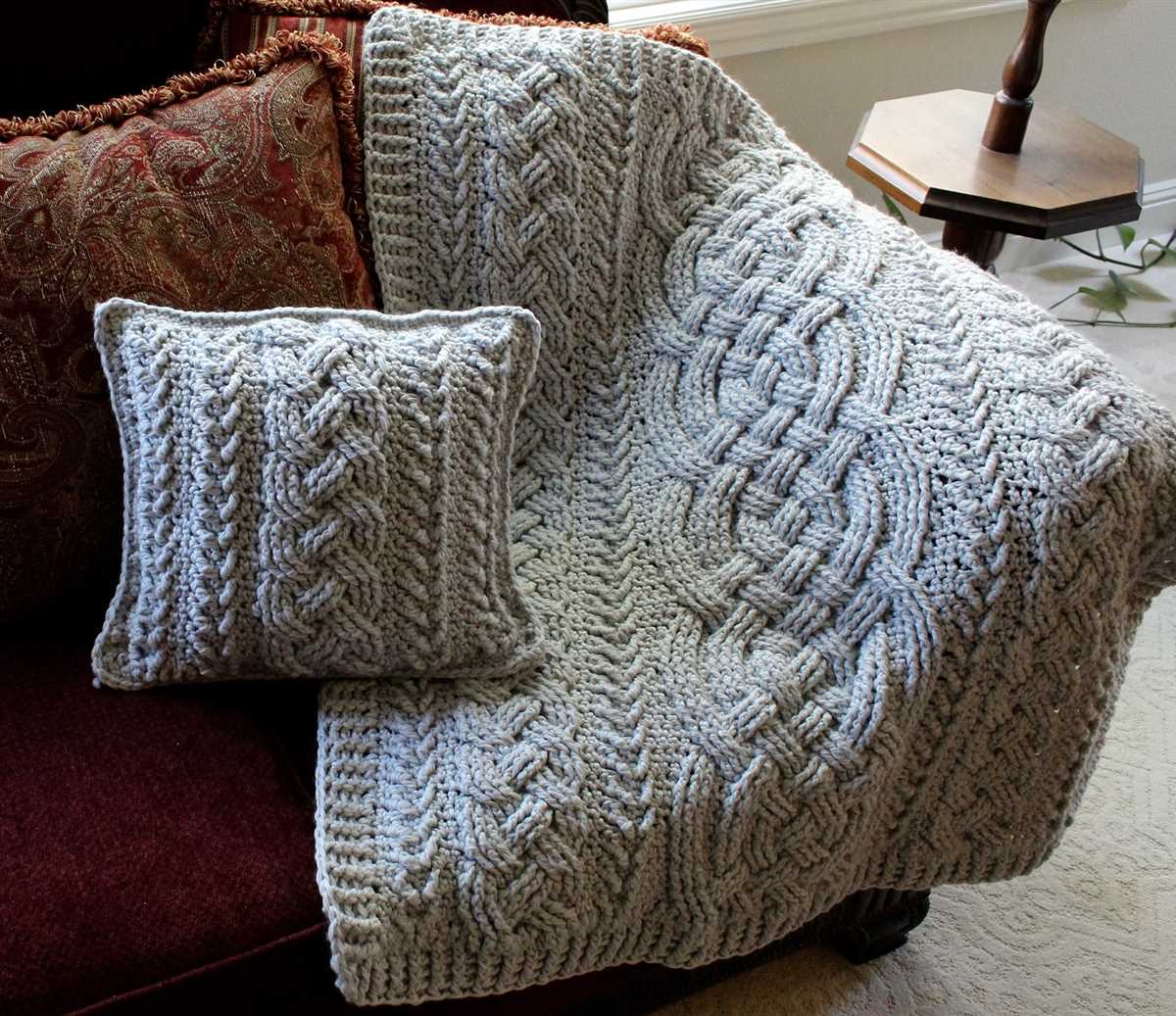 Adult blanket knitting pattern