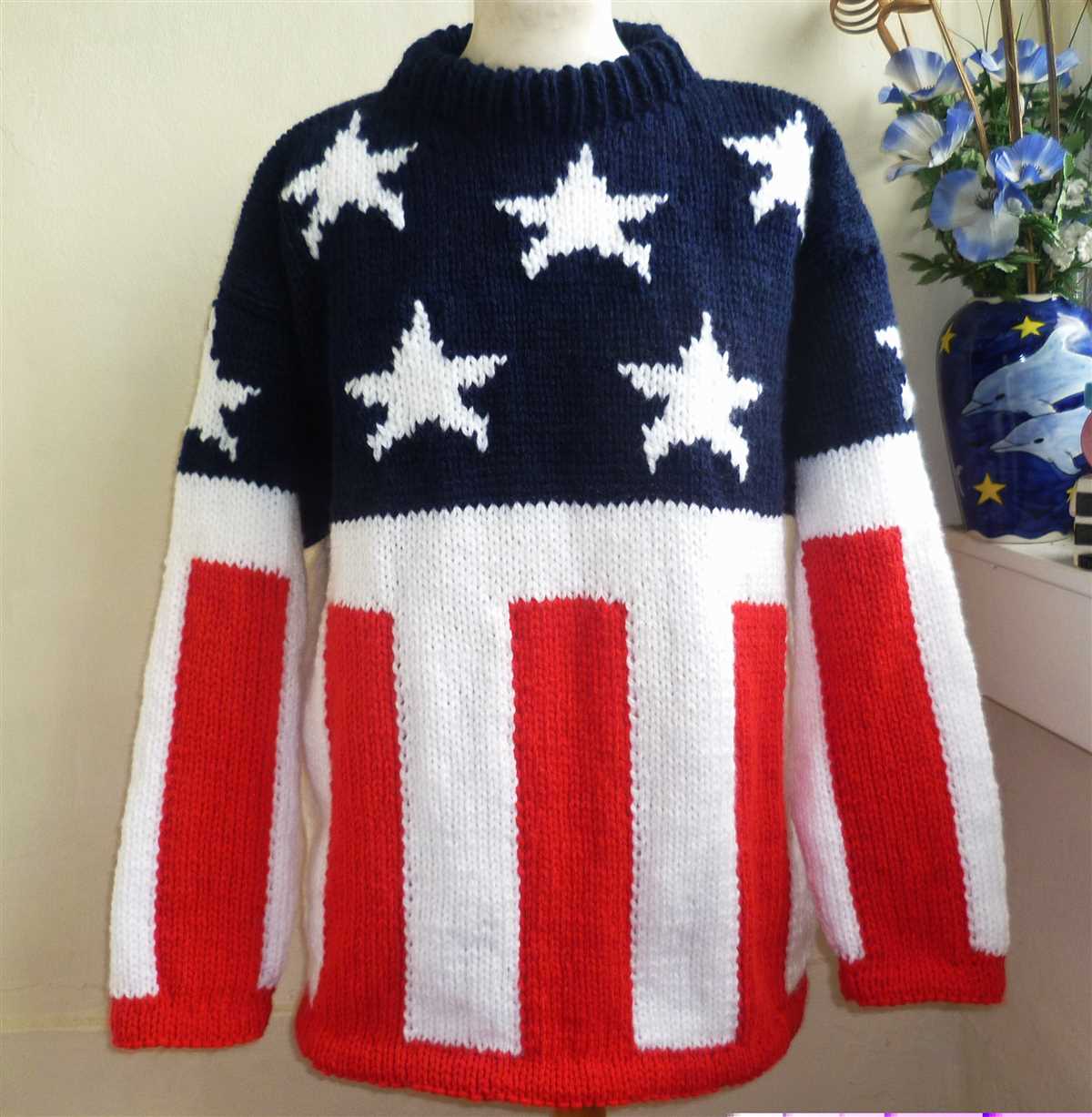 American flag sweater knitting pattern