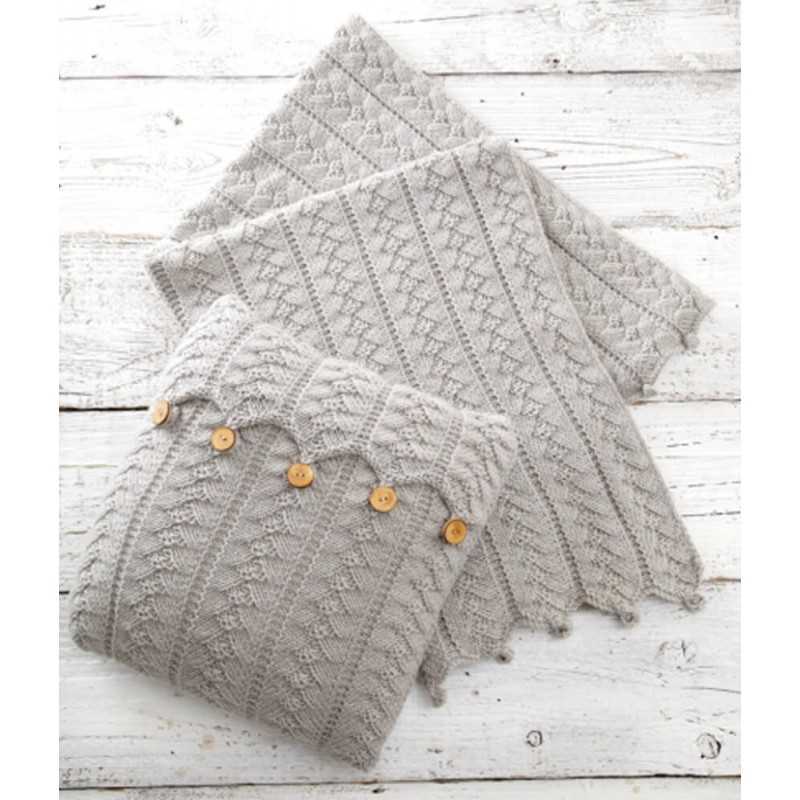 Aran blanket knitting pattern