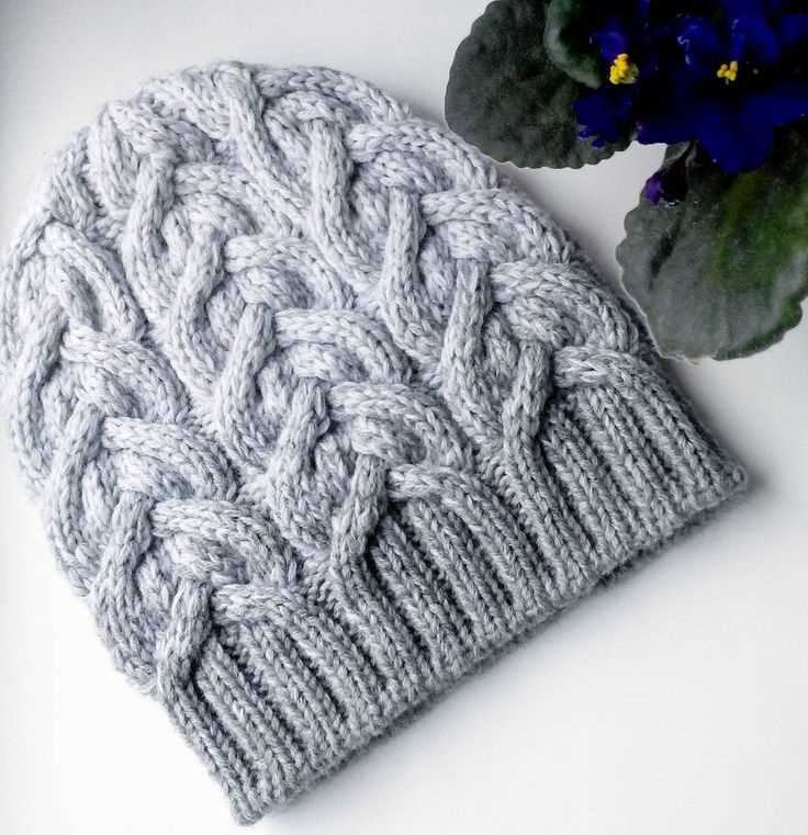 Aran cable hat knitting pattern