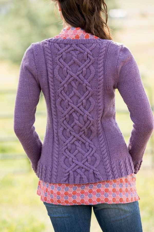 Aran cardigan knitting pattern