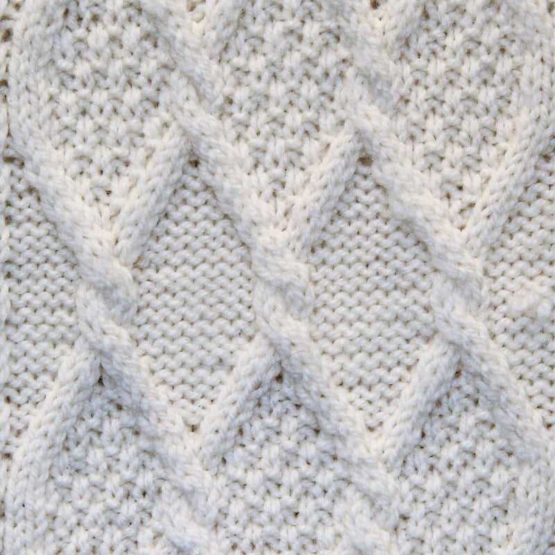 Aran honeycomb knitting pattern