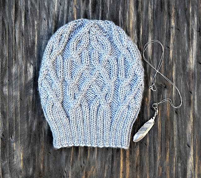 Aran cable hat knitting pattern