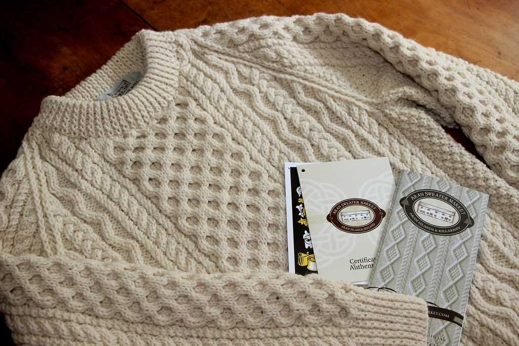 Aran honeycomb knitting pattern