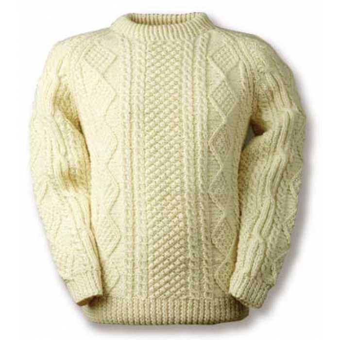 Aran knit sweater pattern