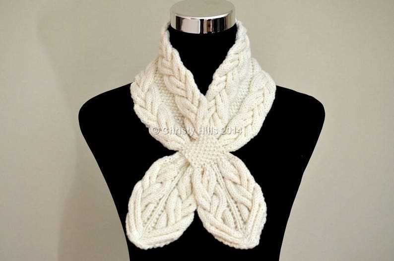 Ascot scarf knitting pattern