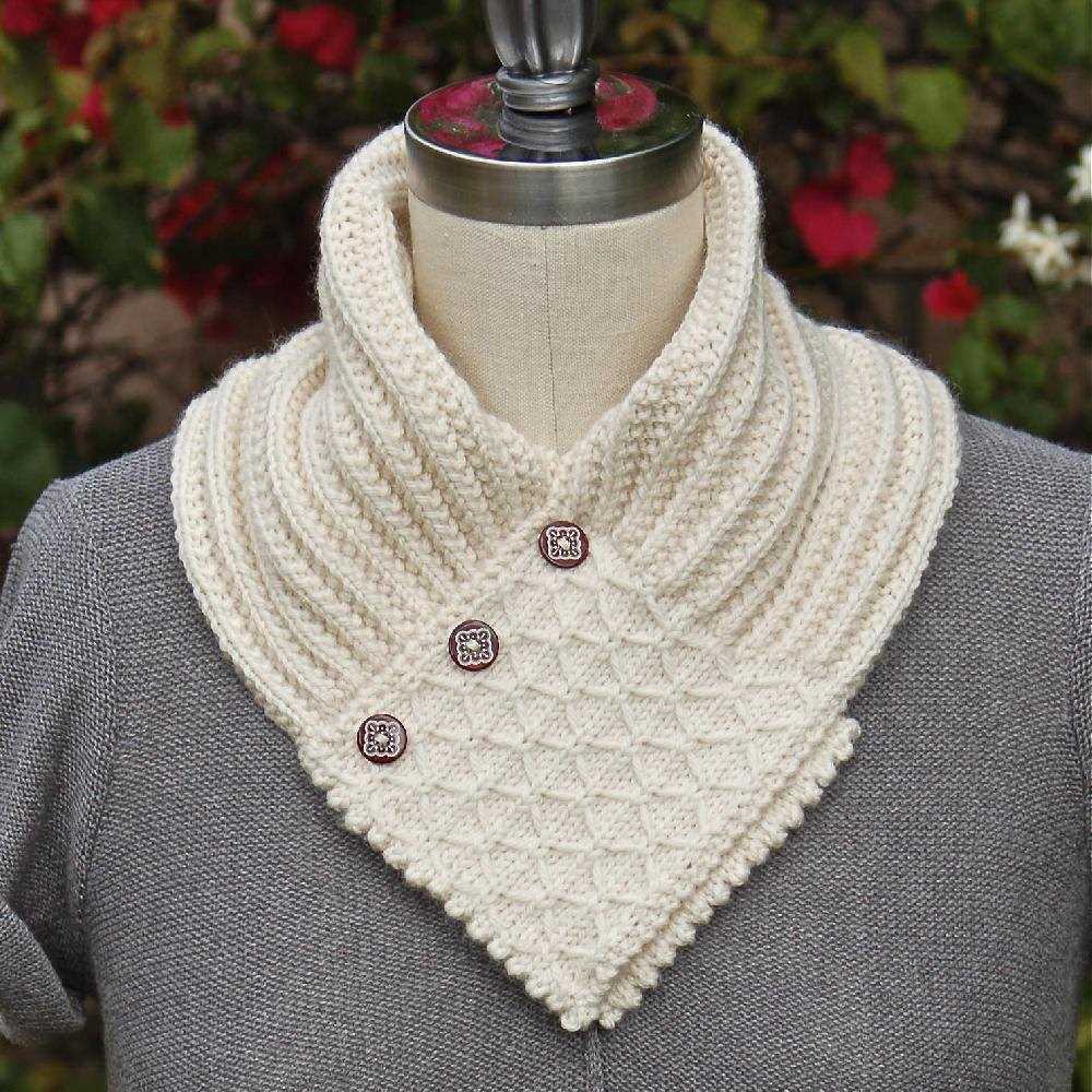 Ascot scarf knitting pattern