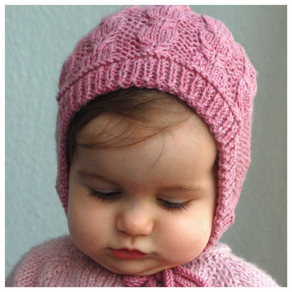 Baby bonnet knitting pattern