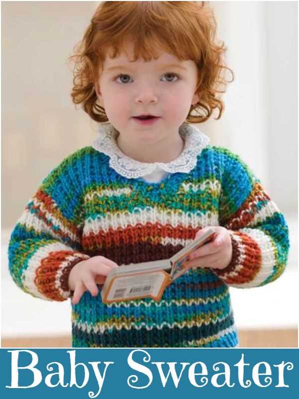 Baby sweater pattern knitting