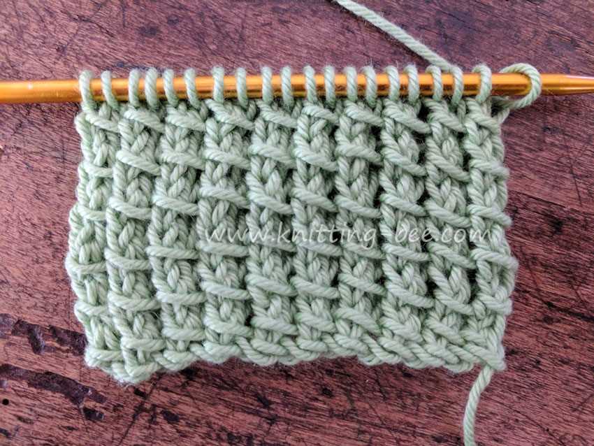 Bamboo stitch knitting pattern