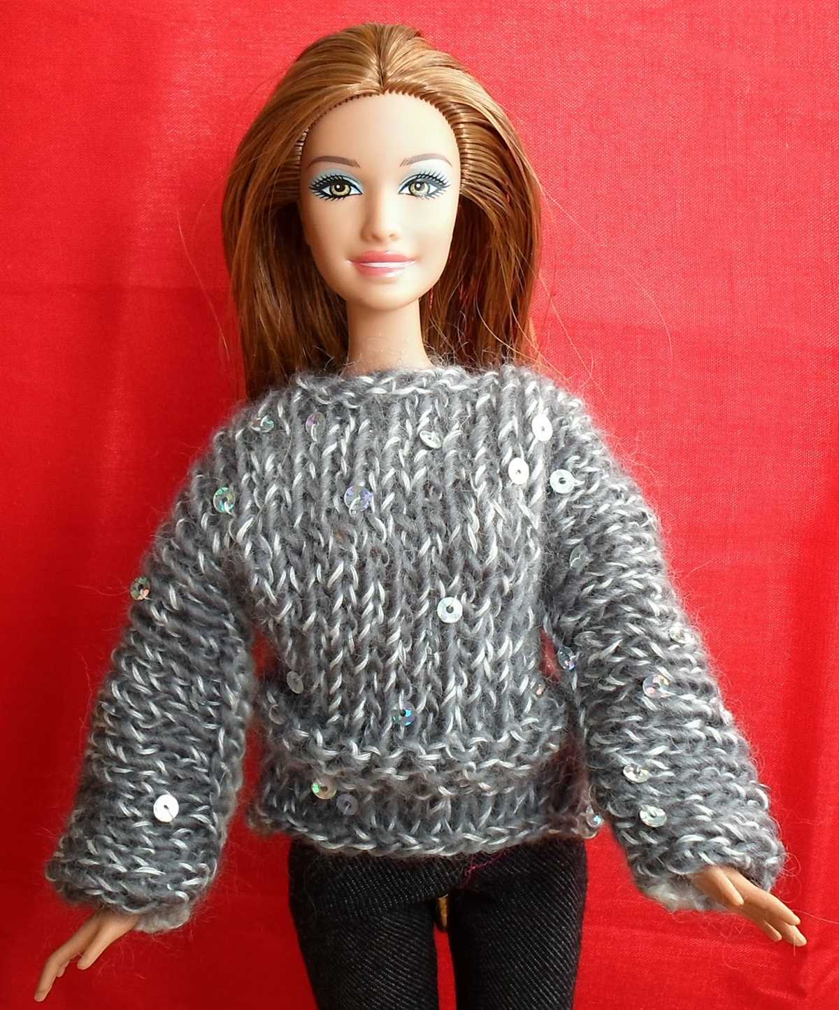 Barbie knitted sweater pattern