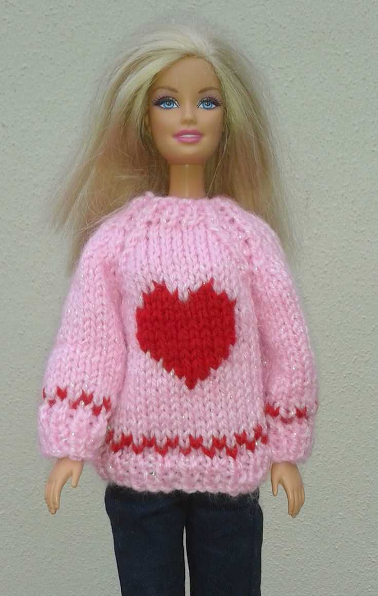 Barbie knitted sweater pattern