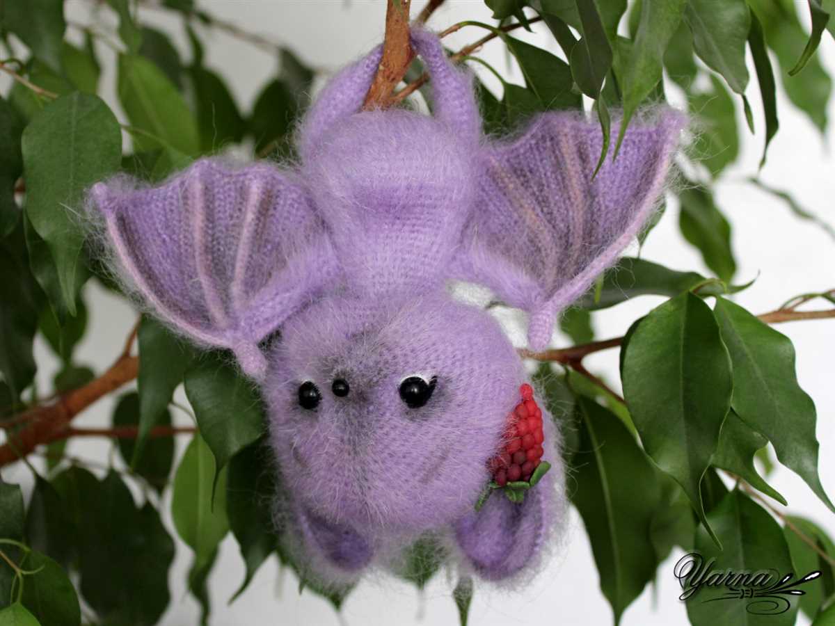 Bat toy knitting pattern