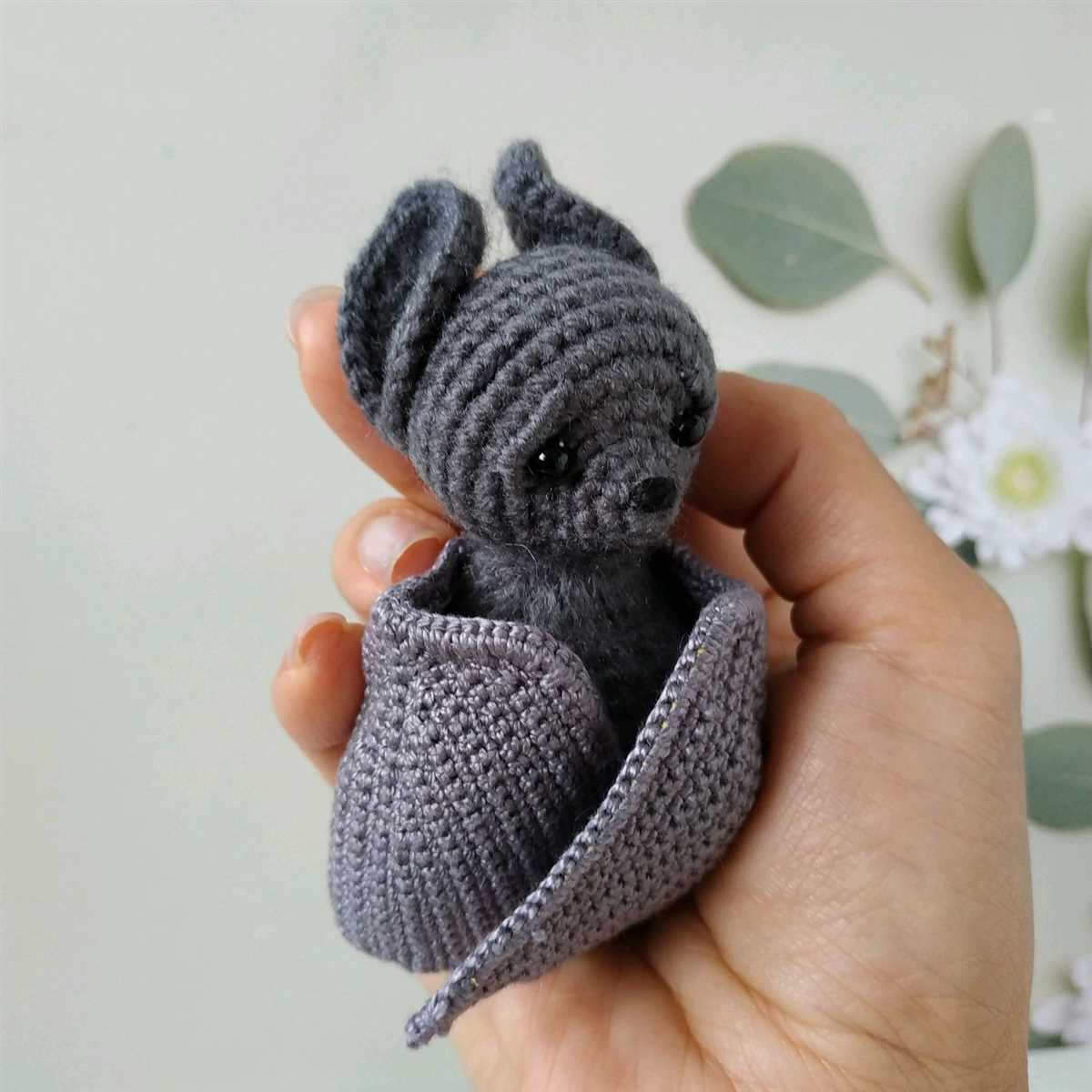 Bat toy knitting pattern