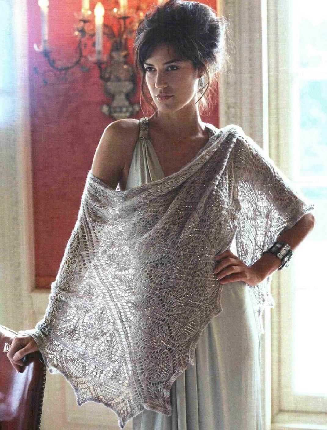 Beaded shawl knitting pattern