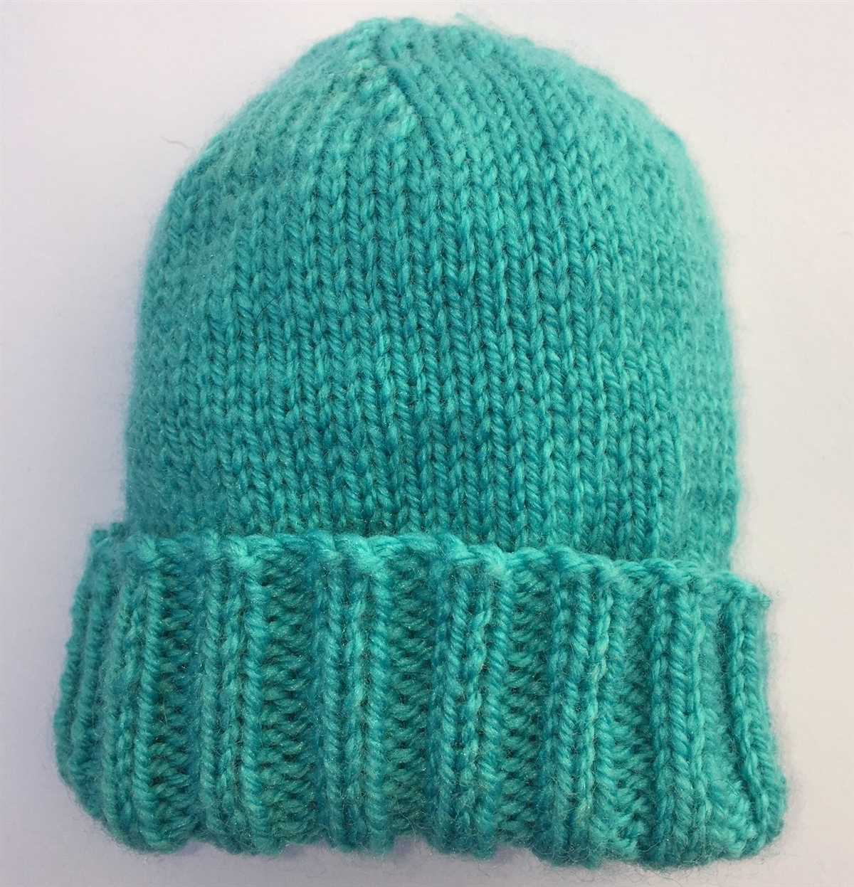 Beanie knitting pattern straight needles free