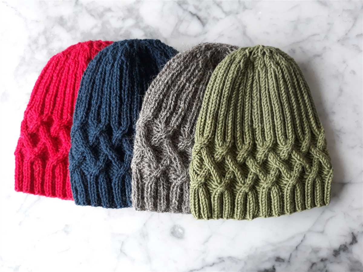 Beanie pattern knitting