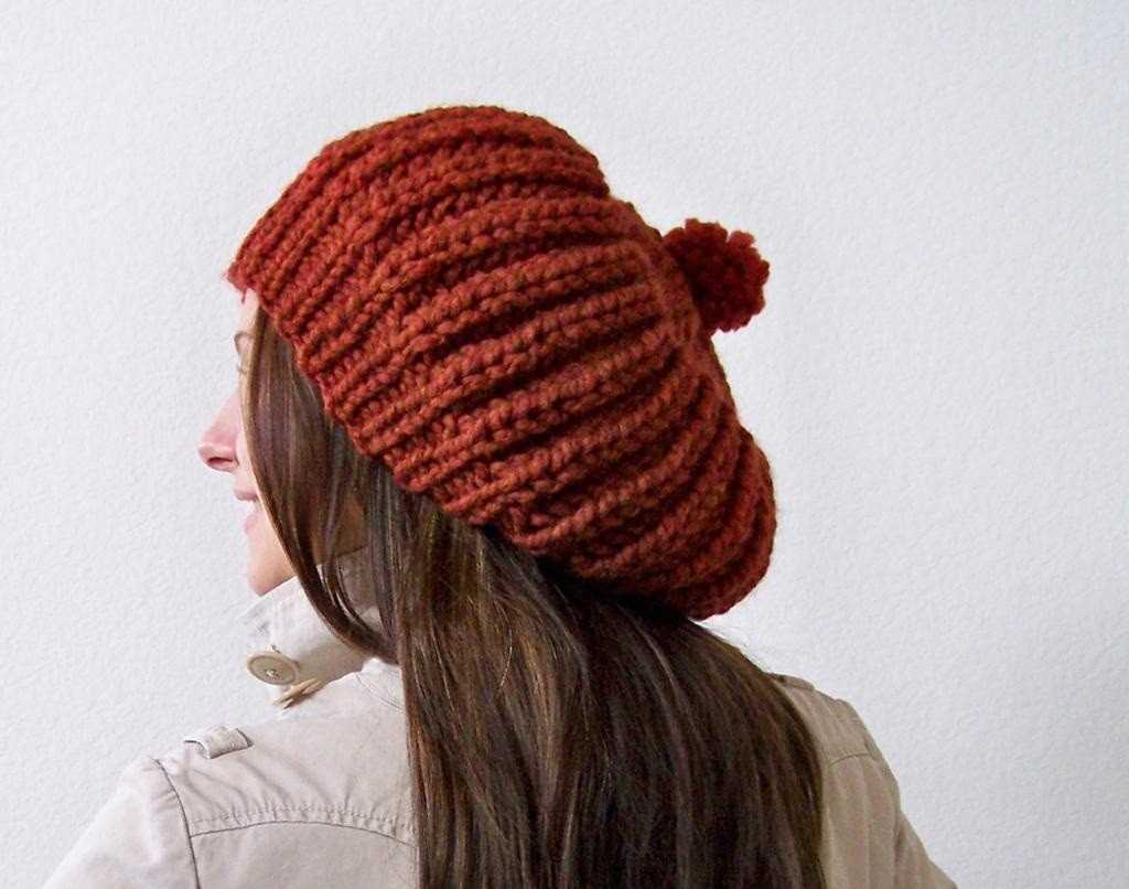 Beanie pattern knitting