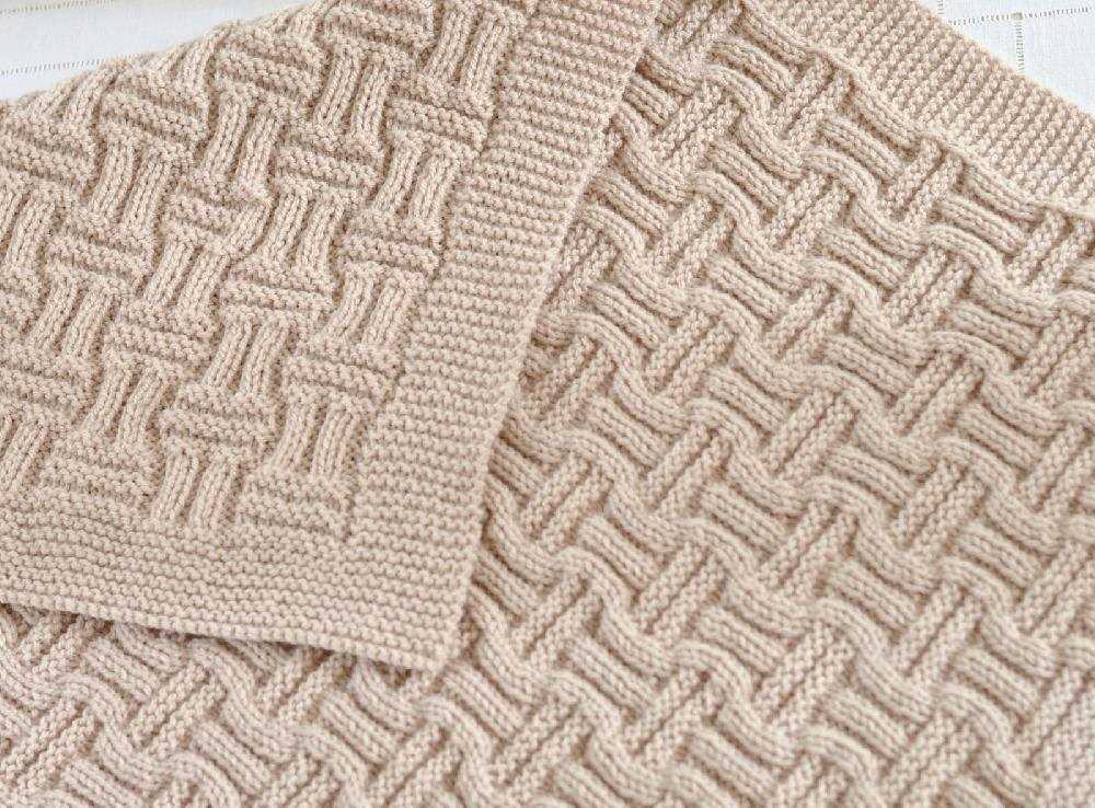 Beginner baby blanket knitting pattern