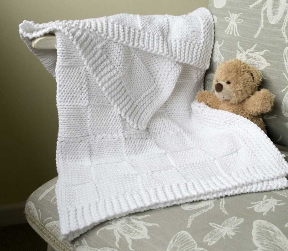 Beginner baby blanket knitting pattern