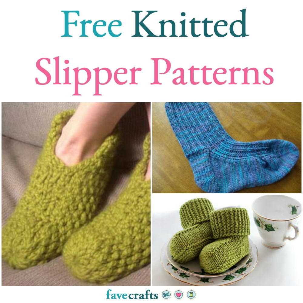 Beginner chunky knit slippers free pattern