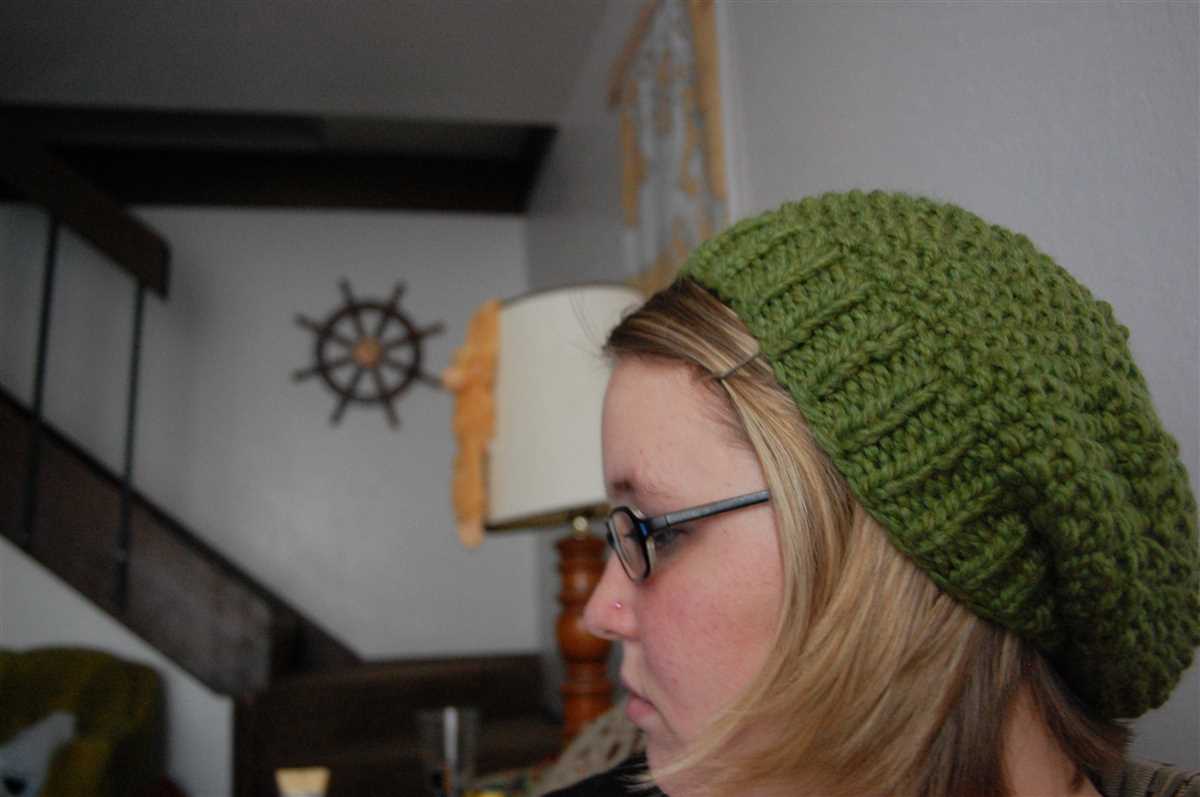 Beginner knit hat pattern straight needles