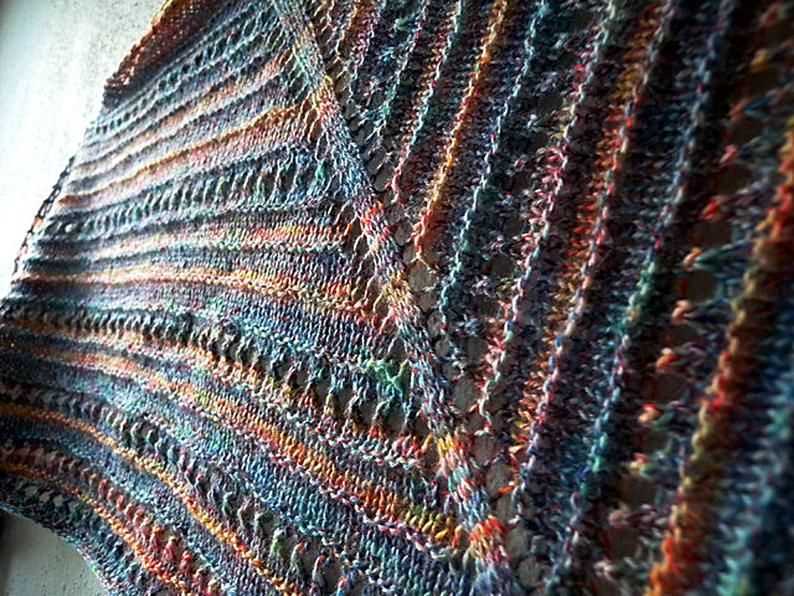 Beginner knit shawl pattern