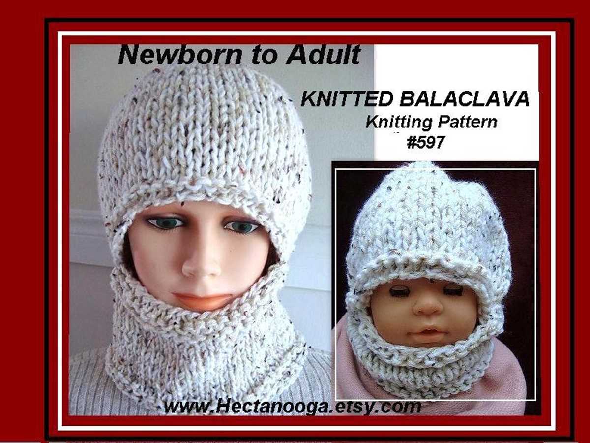 Beginner balaclava knitting pattern