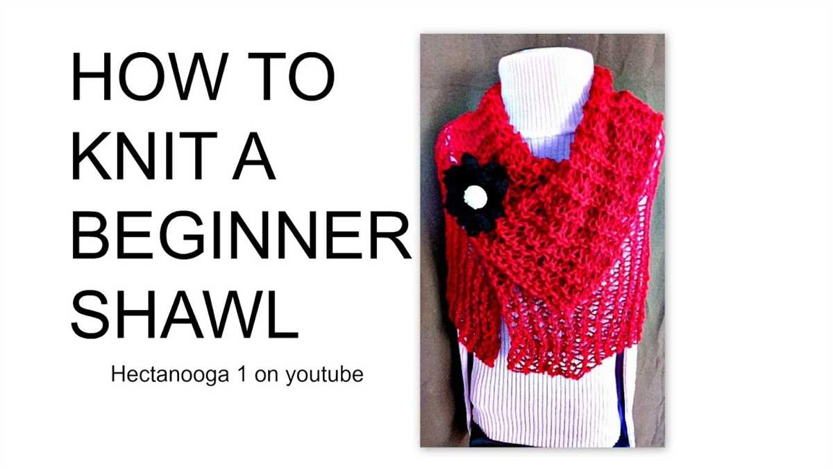 Beginner knit shawl pattern