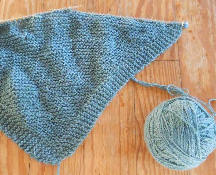 Beginner knit shawl pattern free