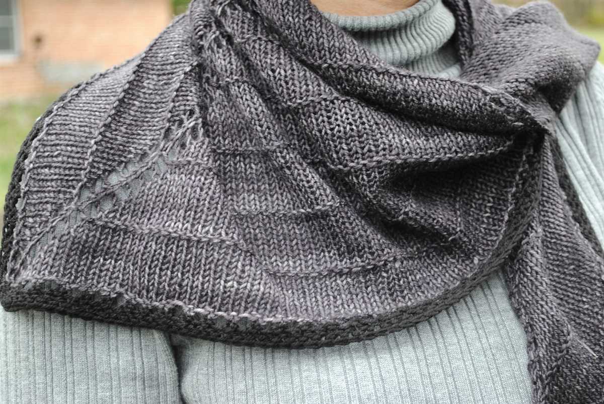 Beginner knit shawl pattern free