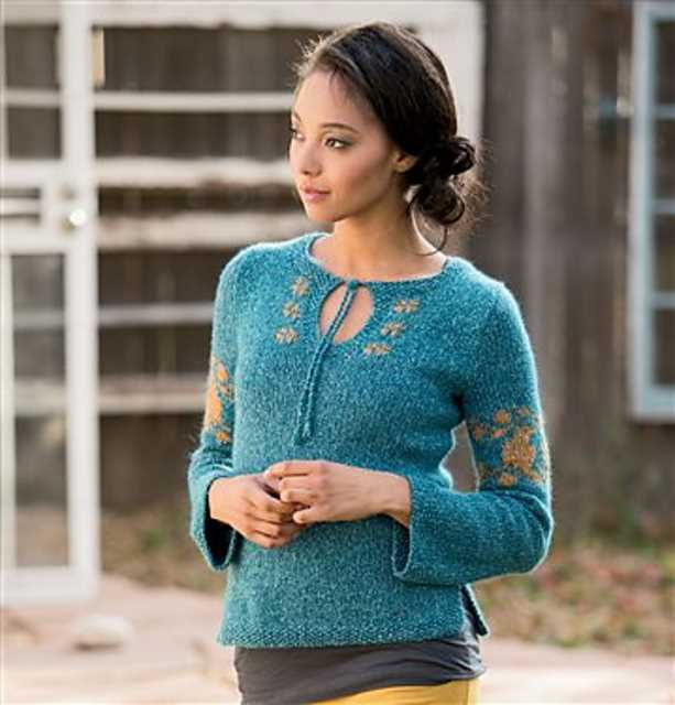 Bell sleeve cardigan knitting pattern