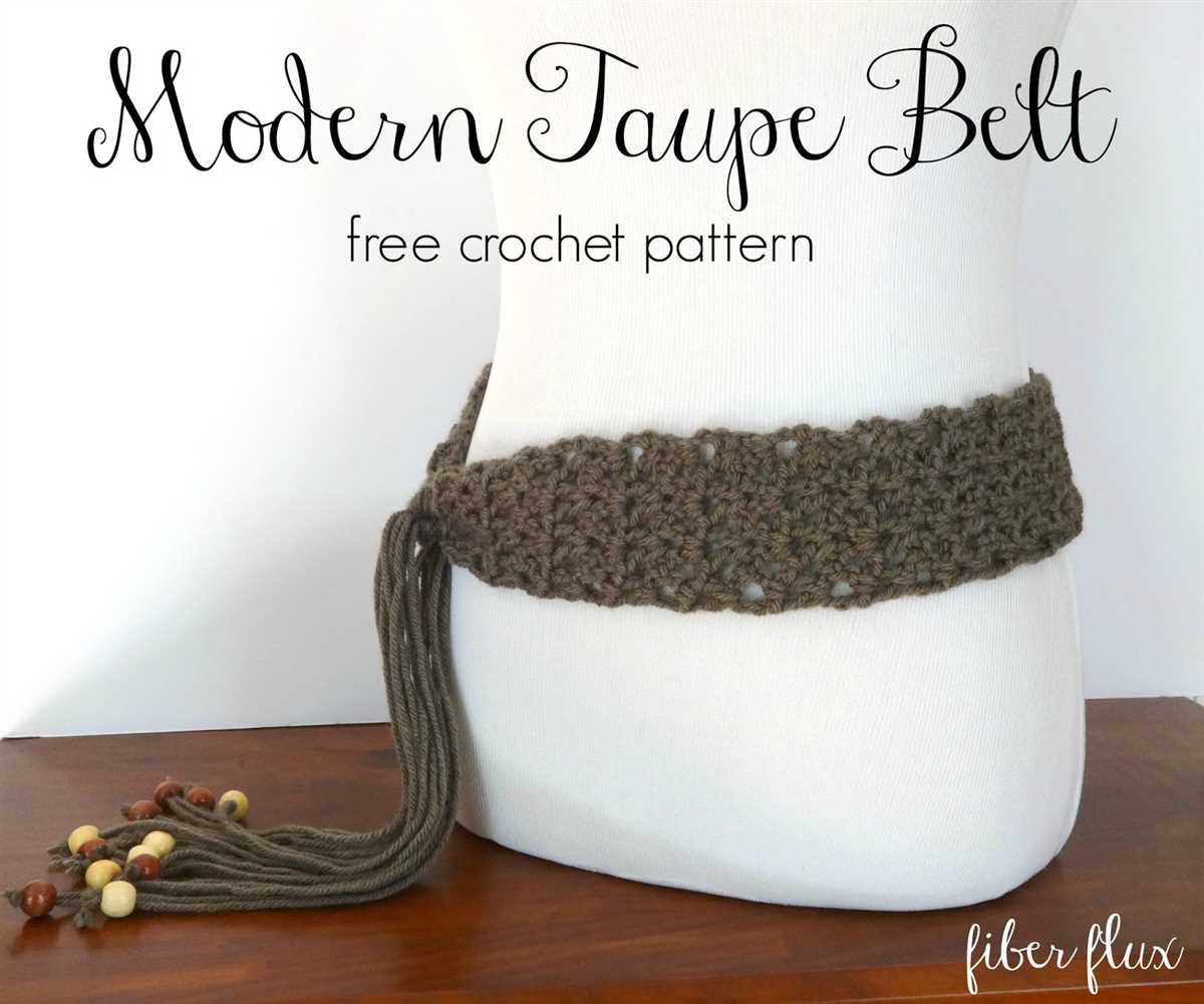 Belt knitting pattern