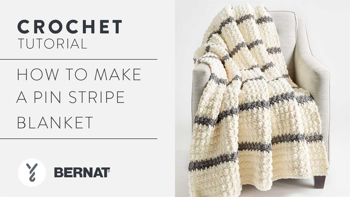 Bernat blanket stripes knitting pattern