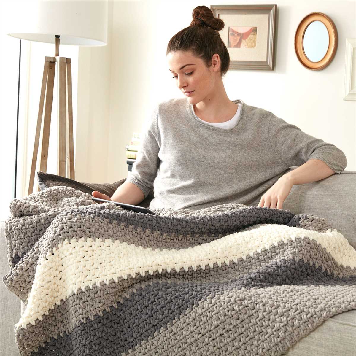 Bernat blanket yarn knit patterns for beginners