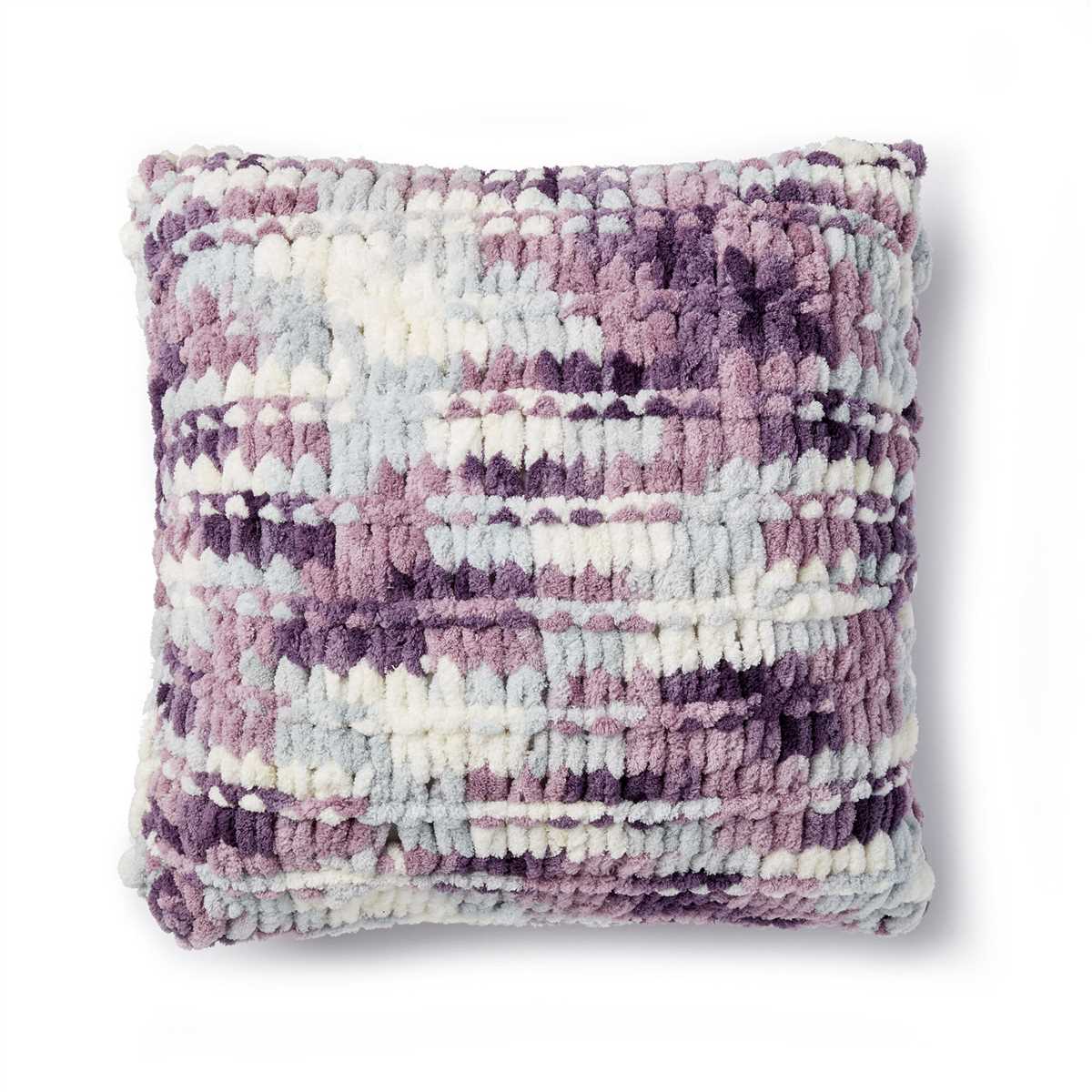 Bernat blanket yarn knit pillow pattern