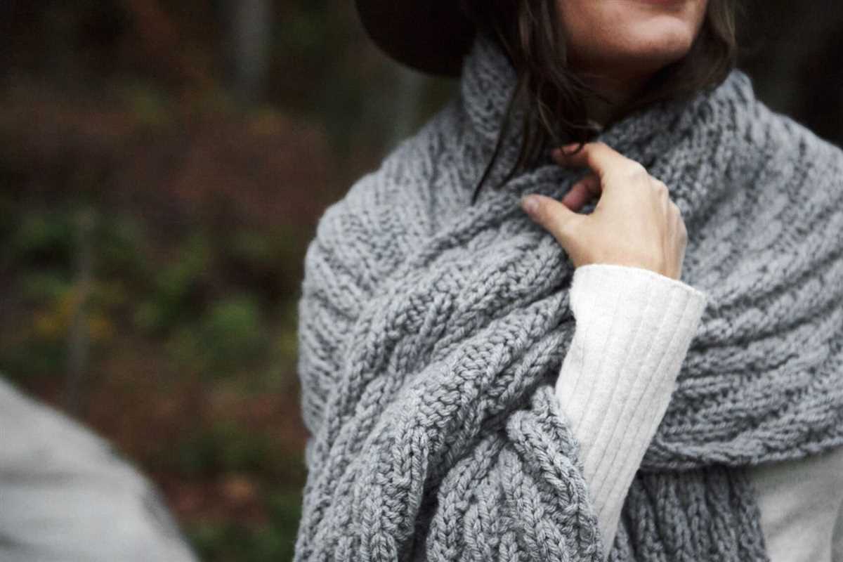 Blanket scarf knitting pattern