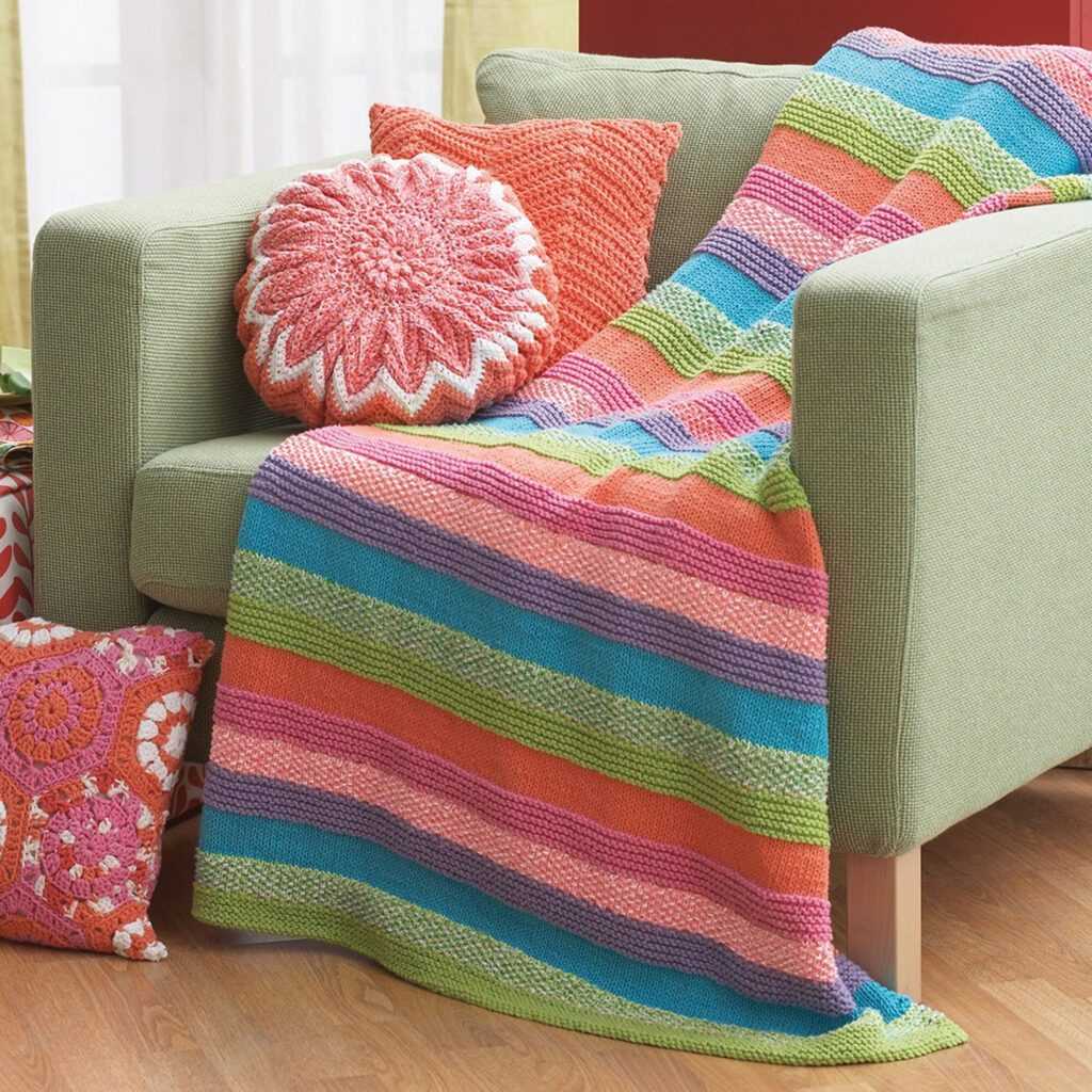 Blanket yarn patterns knit