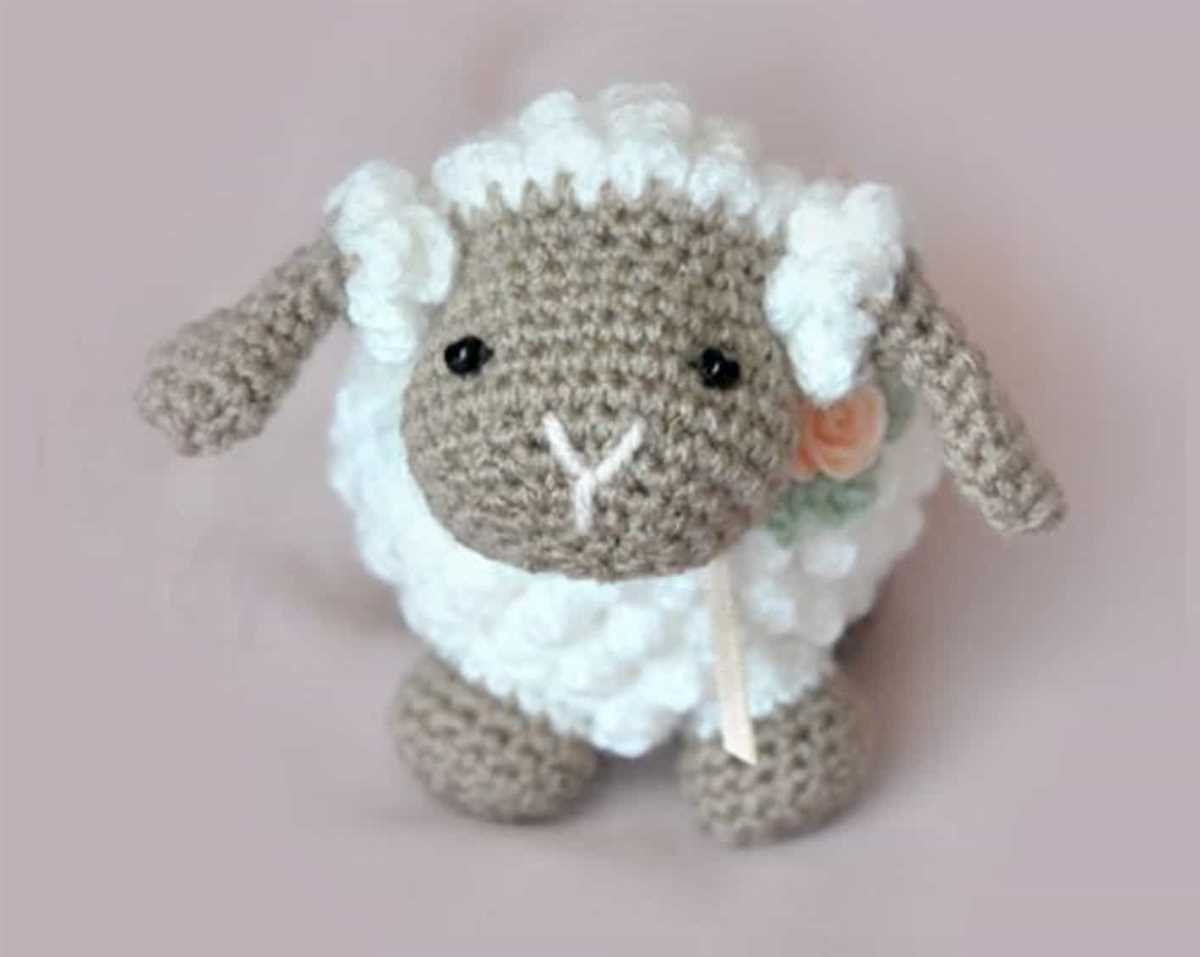 Bobble sheep pillow knitting pattern