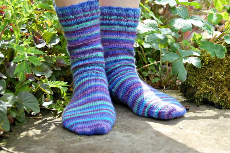 Boot sock knitting pattern