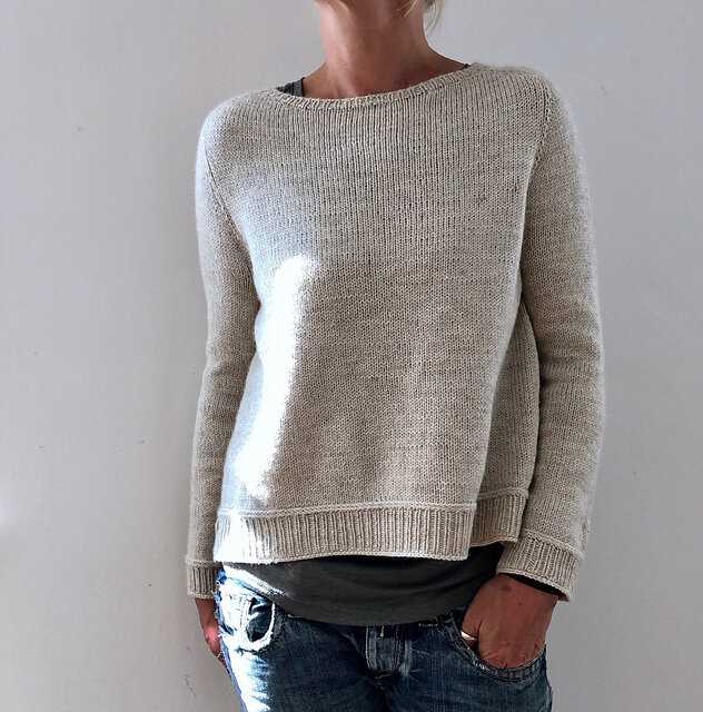 Boxy sweater knitting pattern