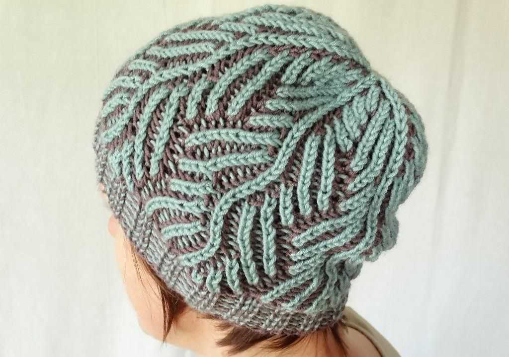 Brioche hat knit pattern