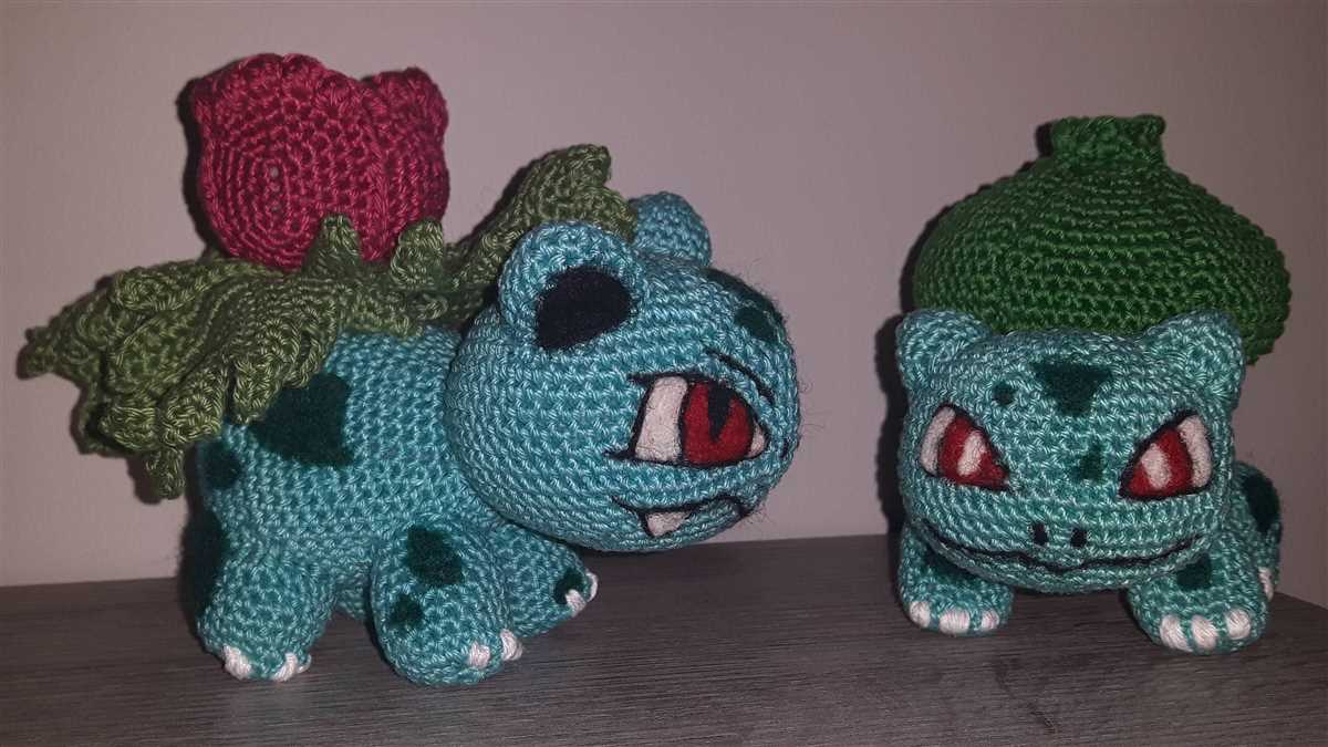 Bulbasaur knitting pattern