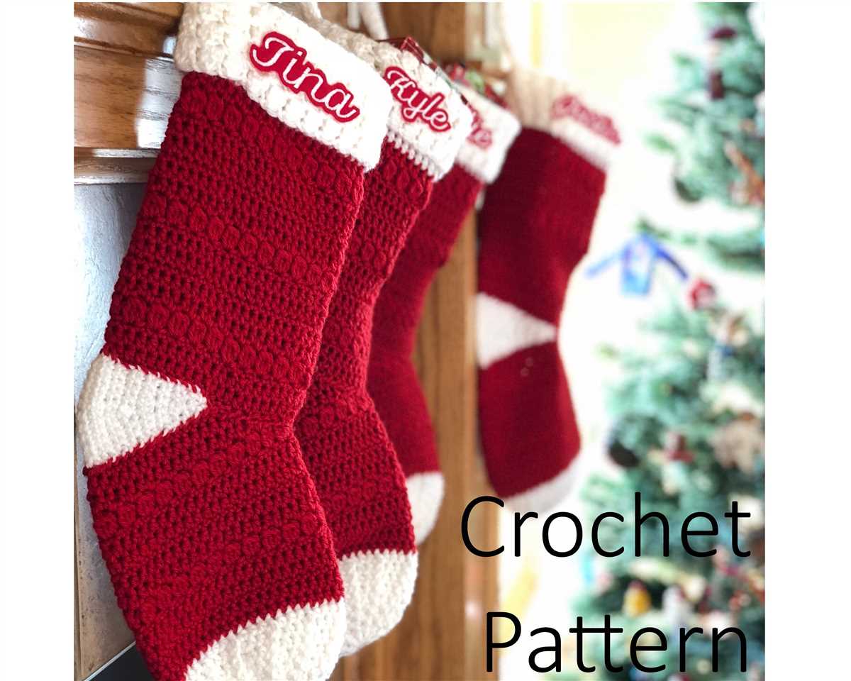 Bulky knit christmas stocking pattern