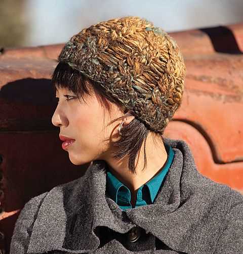 Bulky weight yarn knit hat pattern