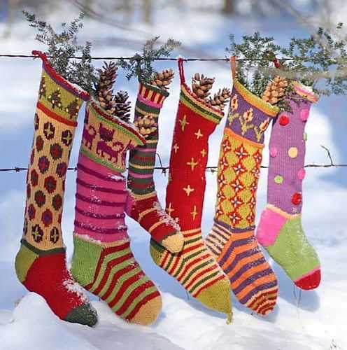 Bulky knit christmas stocking pattern