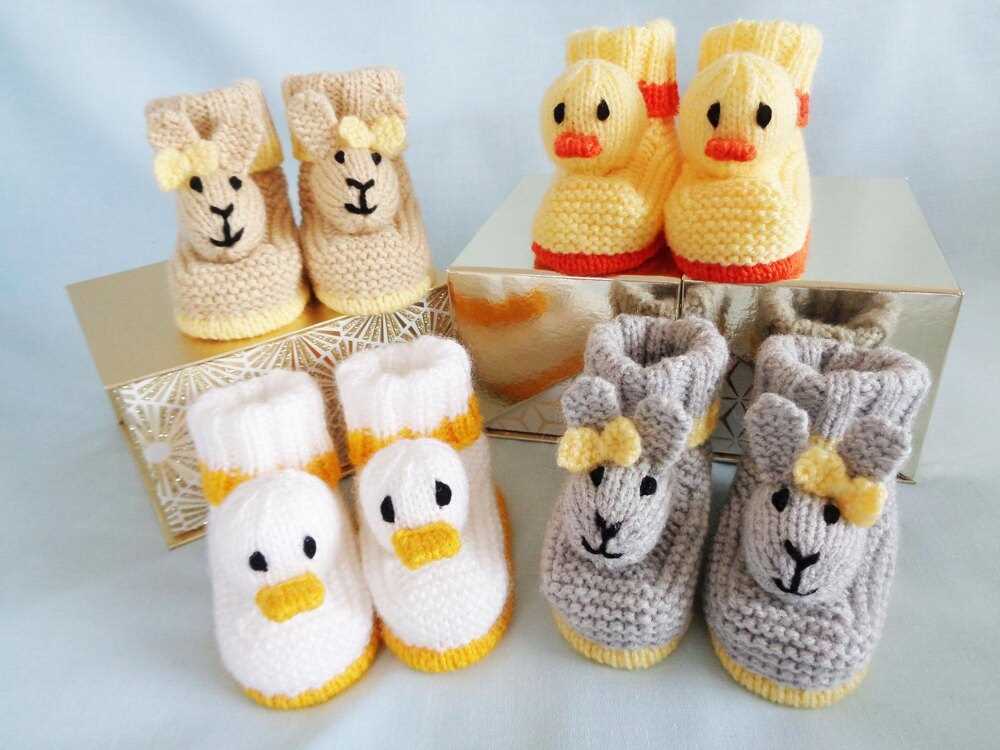 Bunny booties knitting pattern free