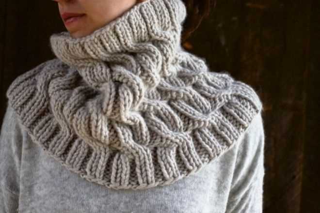 Cable knit snood pattern