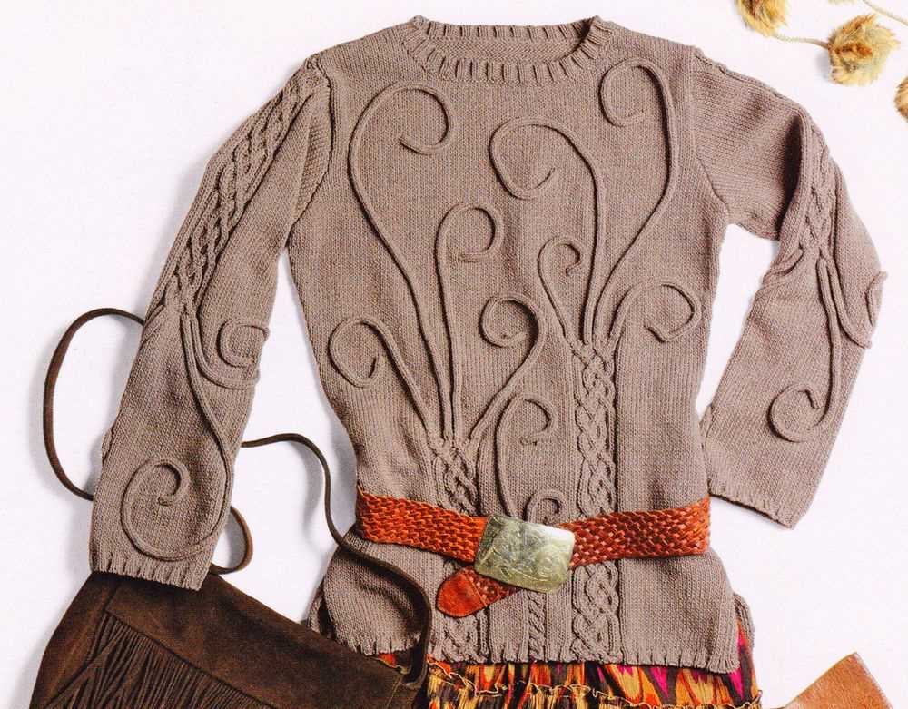 Cable knit sweater pattern